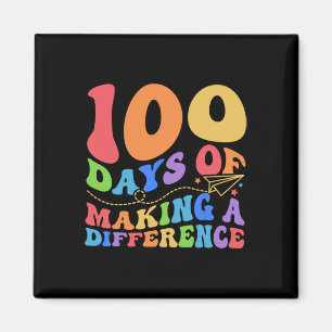 100 Days Of Making Difference 100th Day School Tea Magnet