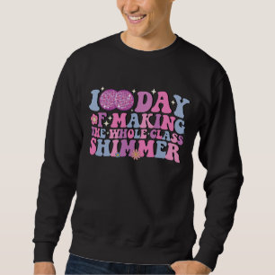 100 Days Of Making The Whole Class Shimmer Disco Sweatshirt