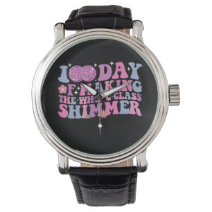100 Days Of Making The Whole Class Shimmer Disco Watch