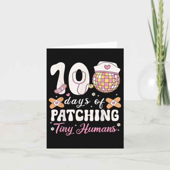 100 Days Of Patching Tiny Humans 100 Days Of Card (Front)