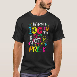100 days of Pre K 100th day of School Teacher Boys T-Shirt