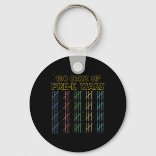 100 Days Of Pre-k Wars 100th Day Of School Key Ring