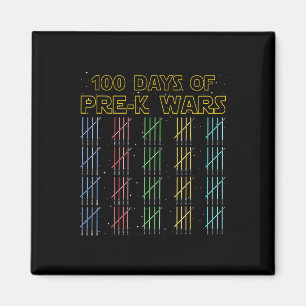 100 Days Of Pre-k Wars 100th Day Of School Magnet