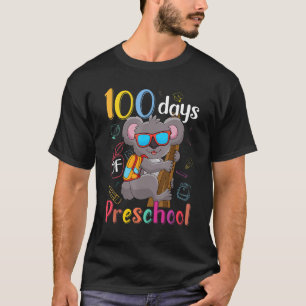 100 Days Of Preschool Koala 100th Day School Presc T-Shirt