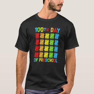 100 Days of Preschool Teachers Child Happy 100 Day T-Shirt