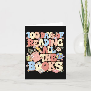 100 Days Of Reading All The Books Celebration Card