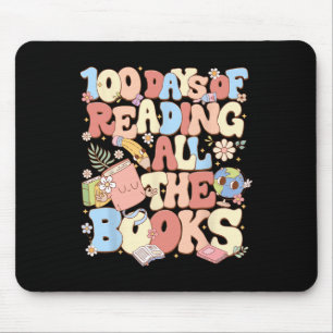 100 Days Of Reading All The Books Celebration Mouse Pad