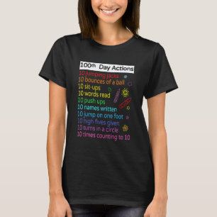 100 Days Of School 100th Activities Teacher Kids B T-Shirt