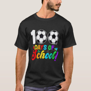 100 Days Of School 100th Day Smarter Soccer Teache T-Shirt