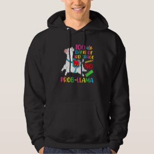 100 Days Of School 3rd Grade No Prob Llama Teacher Hoodie