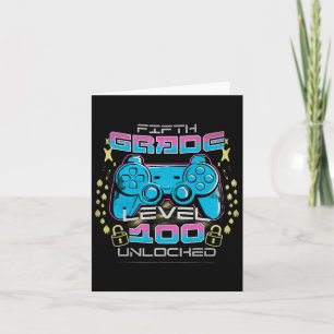100 Days Of School 5th Grade Level Unlocked Video  Card
