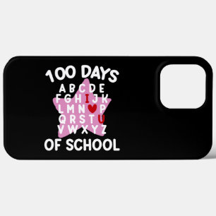 100 Days Of School Alphabet 100th Day Teacher iPhone 13 Pro Max Case