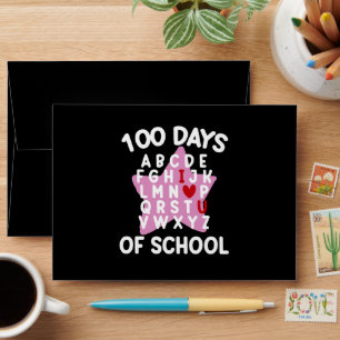 100 Days Of School Alphabet 100th Day Teacher Envelope