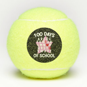 100 Days Of School Alphabet 100th Day Teacher Tennis Balls