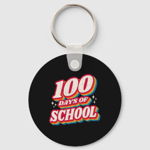 100 Days Of School And Still Loving It Hearts 100t Key Ring
