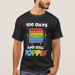 100 Days Of School And Still Poppin 100th Day Kids T-Shirt