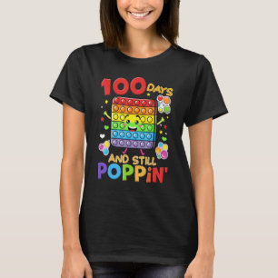 100 Days Of School And Still Poppin 100th Day Kids T-Shirt