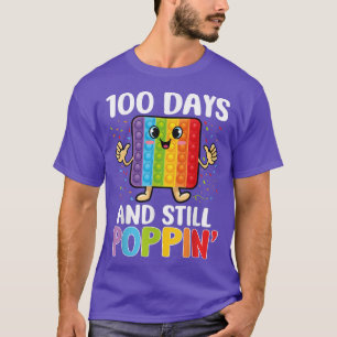 100 Days Of School And Still Poppin 100th Day Kids T-Shirt