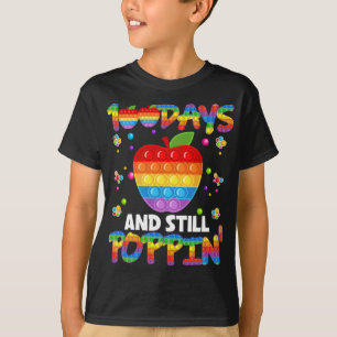 100 Days Of School And Still Poppin 100th Day Pop  T-Shirt