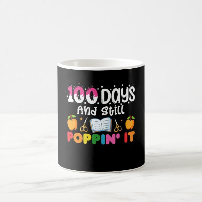 100 Days Of School And Still Poppin' It Coffee Mug (Center)