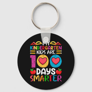 100 Days Of School And Still Poppin Kindergarten  Key Ring