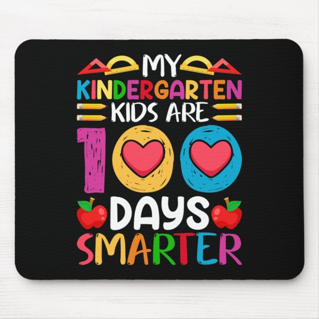 100 Days Of School And Still Poppin Kindergarten  Mouse Pad (Front)