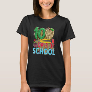 100 Days Of School Apple Pencil Student Teacher T-Shirt