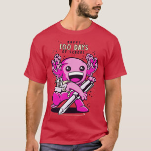 100 Days Of School Axolotl 1 Copy T-Shirt