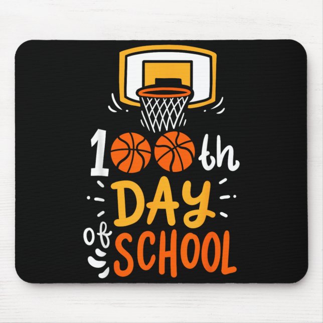 100 Days Of School Basball Mouse Pad (Front)