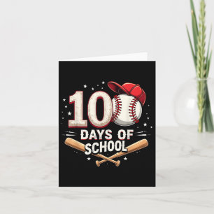 100 Days Of School Baseball 100th Day Of School Card