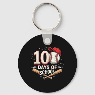 100 Days Of School Baseball 100th Day Of School Key Ring