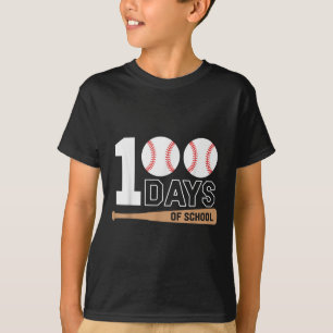 100 Days Of School Baseball 100th Day Of School T-Shirt