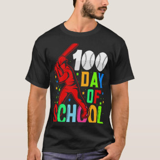 100 Days of School Baseball 100th Day Of School Te T-Shirt