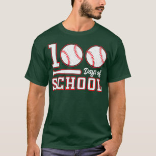 100 days of school baseball teacher kids 3 T-Shirt