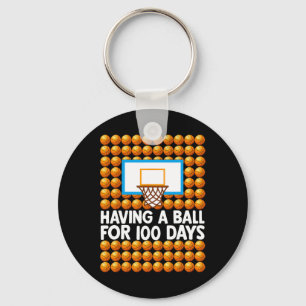 100 Days Of School Basketball 100th Day Balls For Key Ring