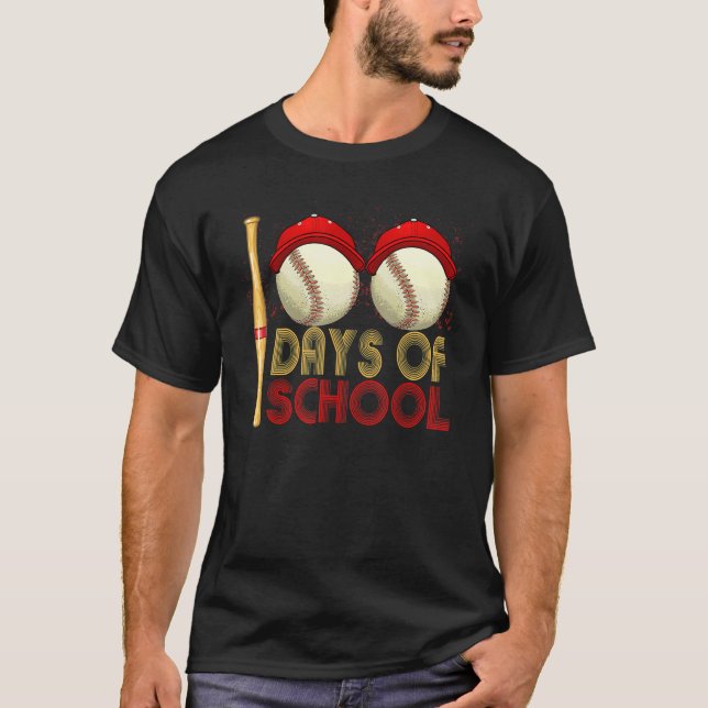 100 Days Of School Basketball Kids Boys Teens 100t T-Shirt (Front)