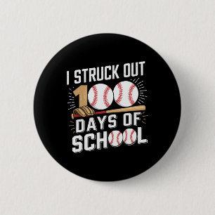 100 Days Of School Boys Kids 100th Day Of School B 6 Cm Round Badge