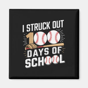 100 Days Of School Boys Kids 100th Day Of School B Magnet