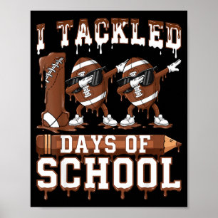 100 Days Of School Boys Kids 100th Day Of School F Poster