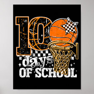 100 Days Of School Boys Kids 100th Day Of School Poster