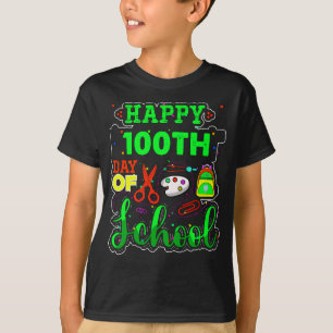 100 Days Of School Boys Kids 100th Day T-Shirt