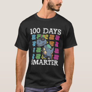 100 Days Of School Boys , T Rex Smarter Kids Dinos T-Shirt