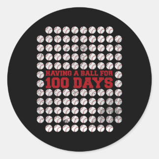 100 Days Of School Bysebyll 100th Day Of School Ki Classic Round Sticker
