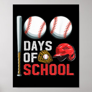 100 Days Of School Bysebyll 100th Day Student Kids Poster