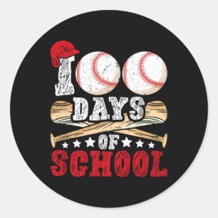 100 Days Of School Bysebyll Boys Kids Teacher Cele Classic Round Sticker