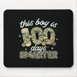 100 Days Of School Camo Cap Boy School 100 Days Sm Mouse Pad