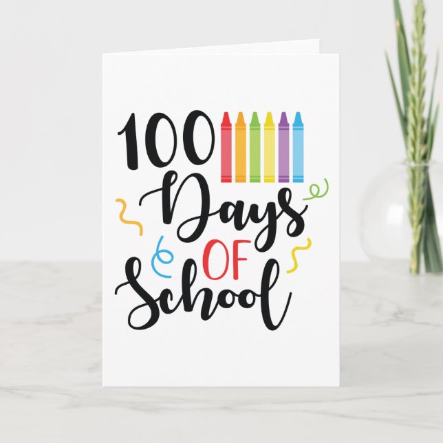 100 Days of School Card (Front)