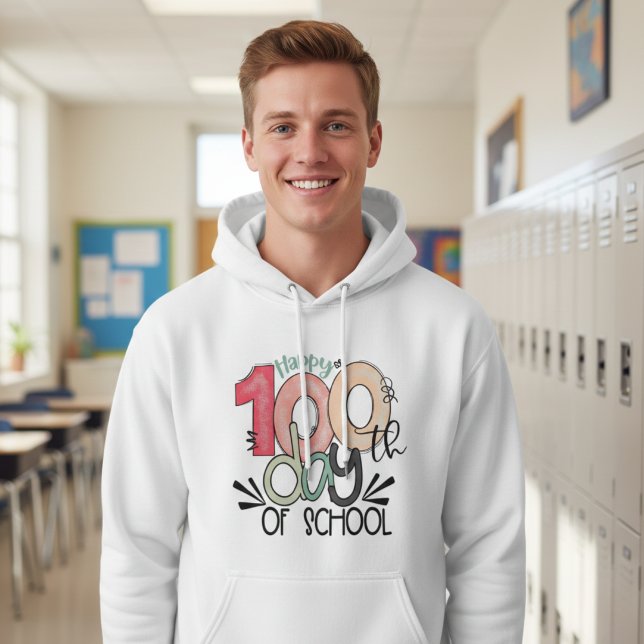 100 Days of School Celebration Basic Hoodie (Creator Uploaded)
