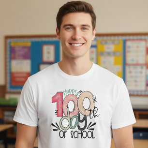 100 Days of School Celebration Basic T-Shirt