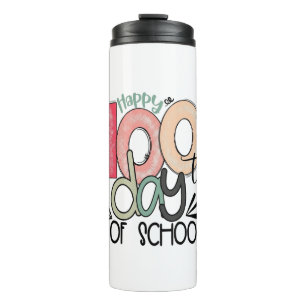 100 days of school celebration gift thermal tumbler